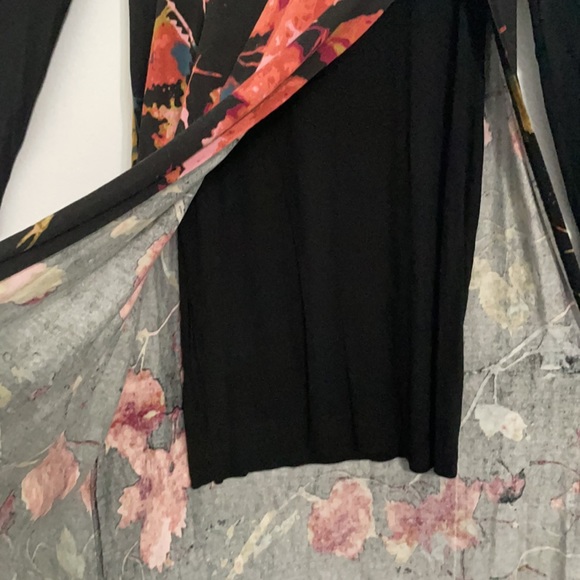 BCBG MaxAzaria black/floral dress - Picture 6 of 7